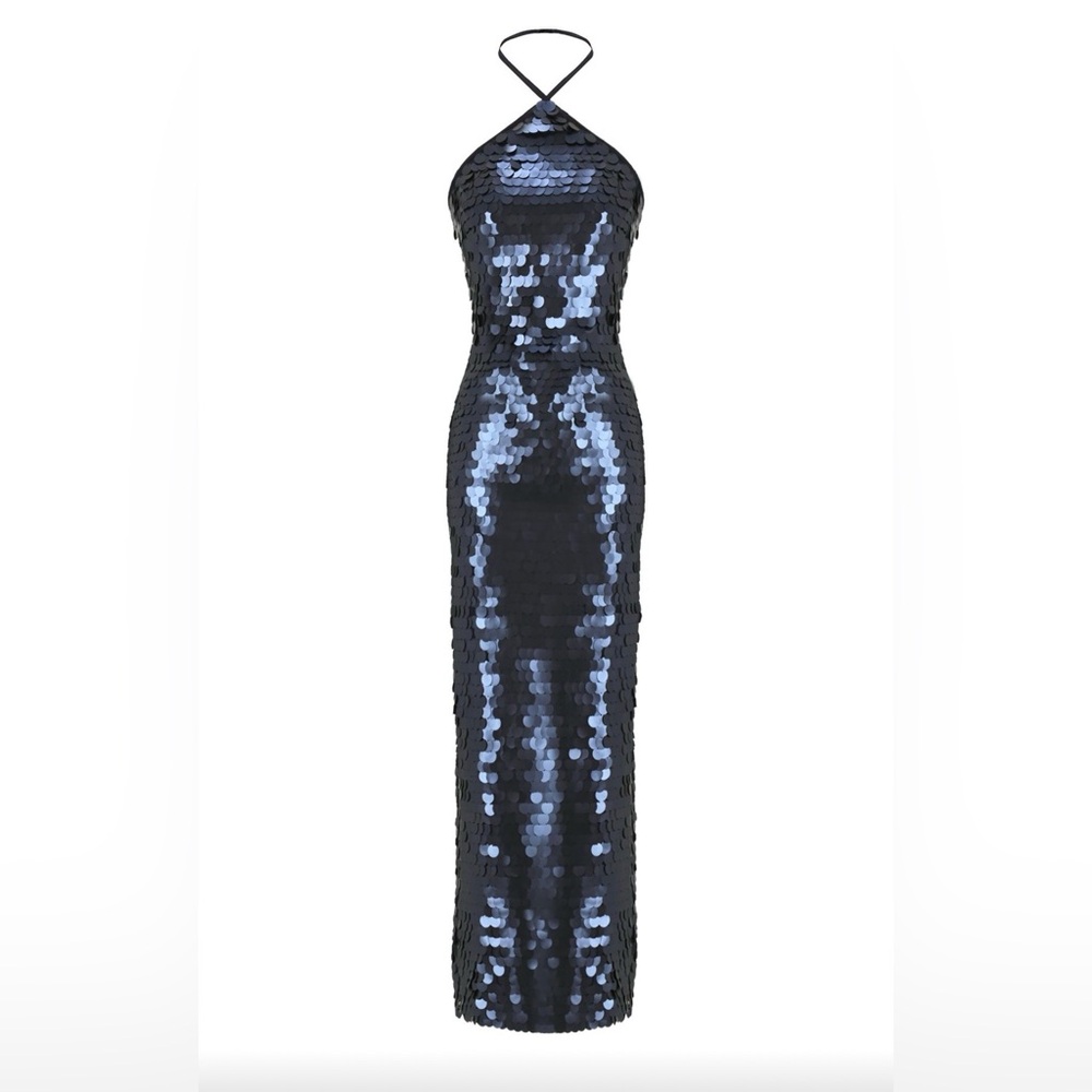 Glamorous Midnight Sequin Midi Dress
